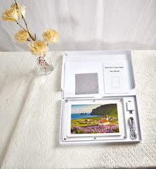 Personalized transparent acrylic digital photo frame-electronic photo album player-Couple Gifts