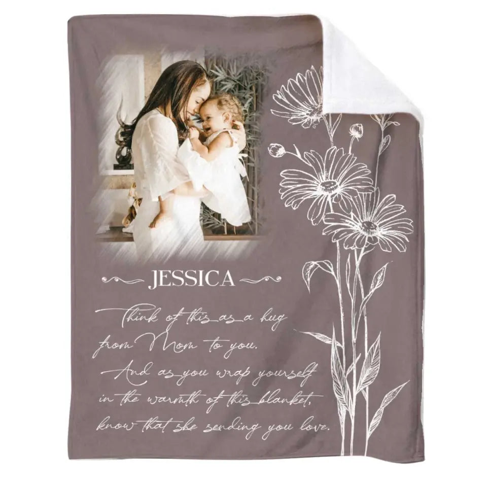 Personalisierte Gedenk-Mutterdecke, Beileidsgeschenke für den Verlust der Mutter, Geschenk für Mama im Himmel