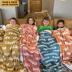 Personalisierte Namensdecke für Babys, Kinder, Jugendliche, Erwachsene