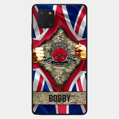Personalized British Soldier Phone Case