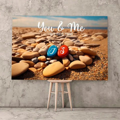 „You & Me We Got This“ – personalisiertes Paar-Leinwand – Jubiläumsgeschenk, Geburtstagsgeschenk