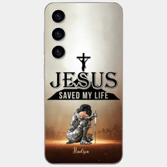 Jesus Saved My Life Personalized Phone Case