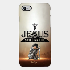 Jesus Saved My Life Personalized Phone Case