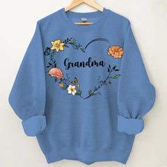 Custom Grandma Birth Month Flower Shirt