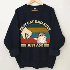 Bester Katzenvater aller Zeiten – Geschenke für Papa, personalisierte Unisex-Kleidung