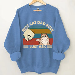 Bester Katzenvater aller Zeiten – Geschenke für Papa, personalisierte Unisex-Kleidung