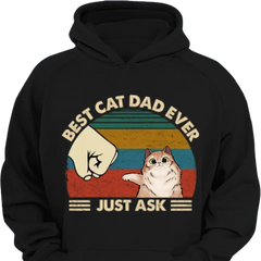 Bester Katzenvater aller Zeiten – Geschenke für Papa, personalisierte Unisex-Kleidung