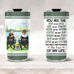 Personalisierter Angel-Paar-Becher – Geschenkidee für Paare/Angelliebhaber – You Are The Rod To My Reel