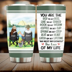 Personalisierter Angel-Paar-Becher – Geschenkidee für Paare/Angelliebhaber – You Are The Rod To My Reel