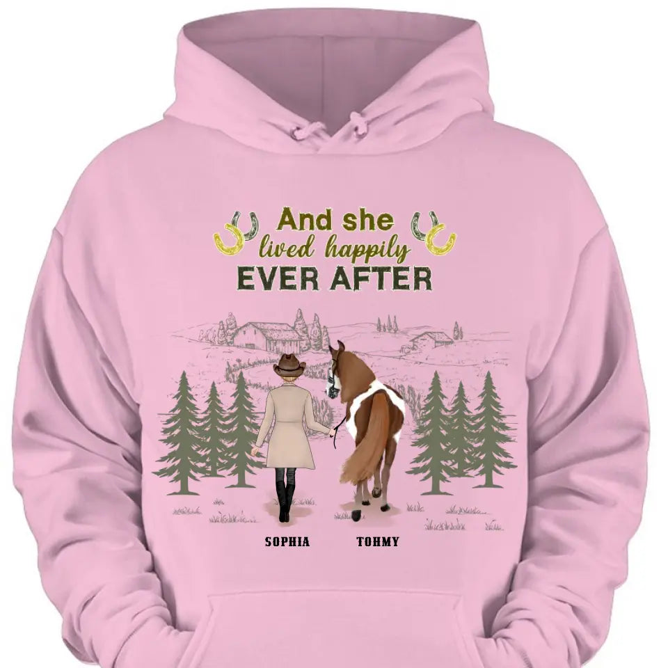 Custom Personalized Horse Girl T-Shirts, Hoodies, and Sweatshirts - - Gift Idea For Horse Lover - Life Is Better With Horses