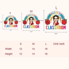 Personalisiertes Türschild – Geschenk für Lehrer – Willkommen in meinem Klassenzimmer