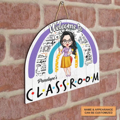 Personalisiertes Türschild – Geschenk für Lehrer – Willkommen im Klassenzimmer