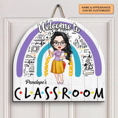 Personalisiertes Türschild – Geschenk für Lehrer – Willkommen im Klassenzimmer