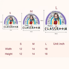 Personalisiertes Türschild – Geschenk für Lehrer – Willkommen im Klassenzimmer