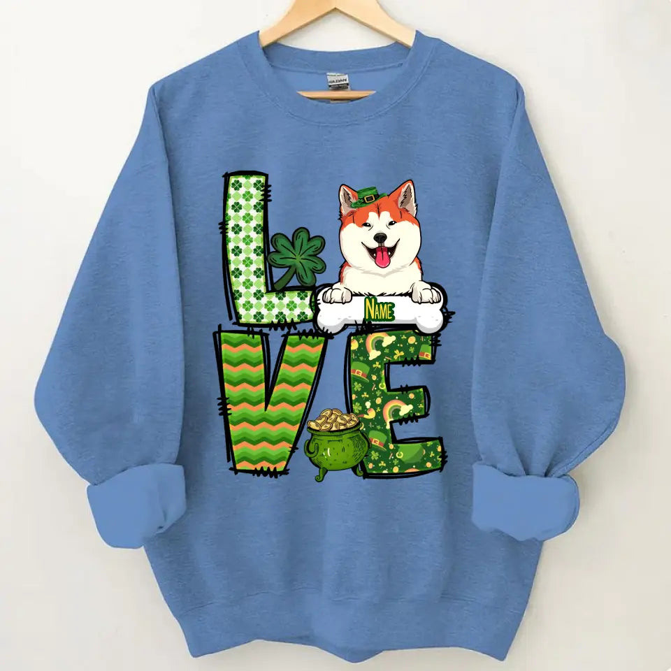 Süßes Hundeshirt zum St. Patricks Day, personalisiertes Hundeshirt, Hundeliebhaber-Shirt zum St. Patrick's Day, irisches Hundeshirt, Hundemama-Shirt, Hundeliebhaber-Shirt