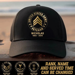 Personalisierte US-VET-Kappe bedruckt