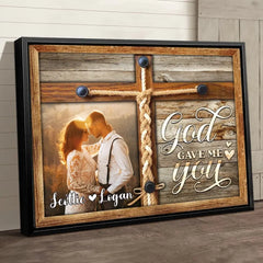Personalisiertes Paar-Foto-Geschenk, beste Hochzeitstag-Leinwand-Wandkunst
