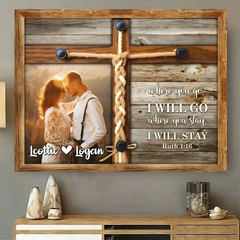 Personalisiertes Paar-Foto-Geschenk, beste Hochzeitstag-Leinwand-Wandkunst