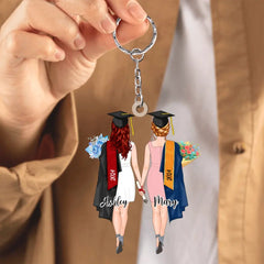 Personalisierter Schlüsselanhänger, We Did It, individuelles Geschenk zum Abschluss
