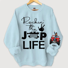 Personalisiertes Rockin The Jeep Life Jeep Girl Sweatshirt