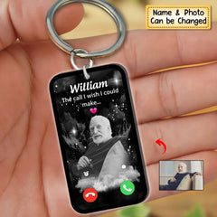 Personalisierter „The Call I Wish I Could Make Memorial“-Schlüsselanhänger