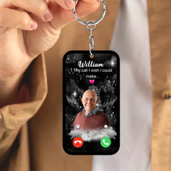 Personalisierter „The Call I Wish I Could Make Memorial“-Schlüsselanhänger