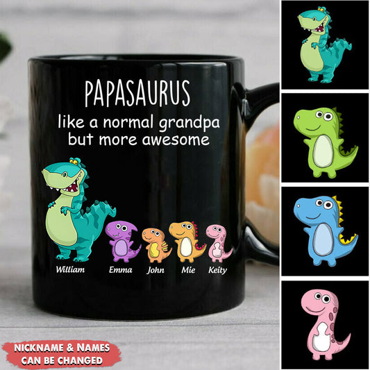 Grandpasaurus And Kids Personalized Mug
