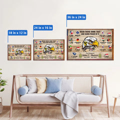 Personalized U.S. Military World Tour Canvas – Veteran's Custom Gift