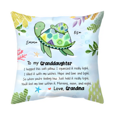 Geschenk für Enkelin Schildkröte umarmen Sie dieses Kissen