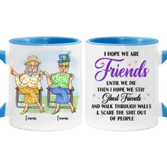 Geschenk für Freunde „Lächeln Sie viel mehr“-Tasse