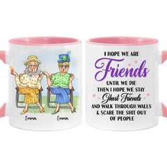 Geschenk für Freunde „Lächeln Sie viel mehr“-Tasse