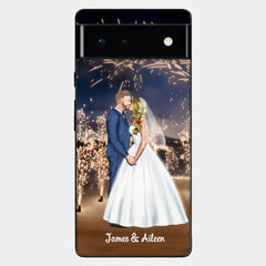 Personalized Phone Cace for Couples, Wedding Gifts,Fireworks