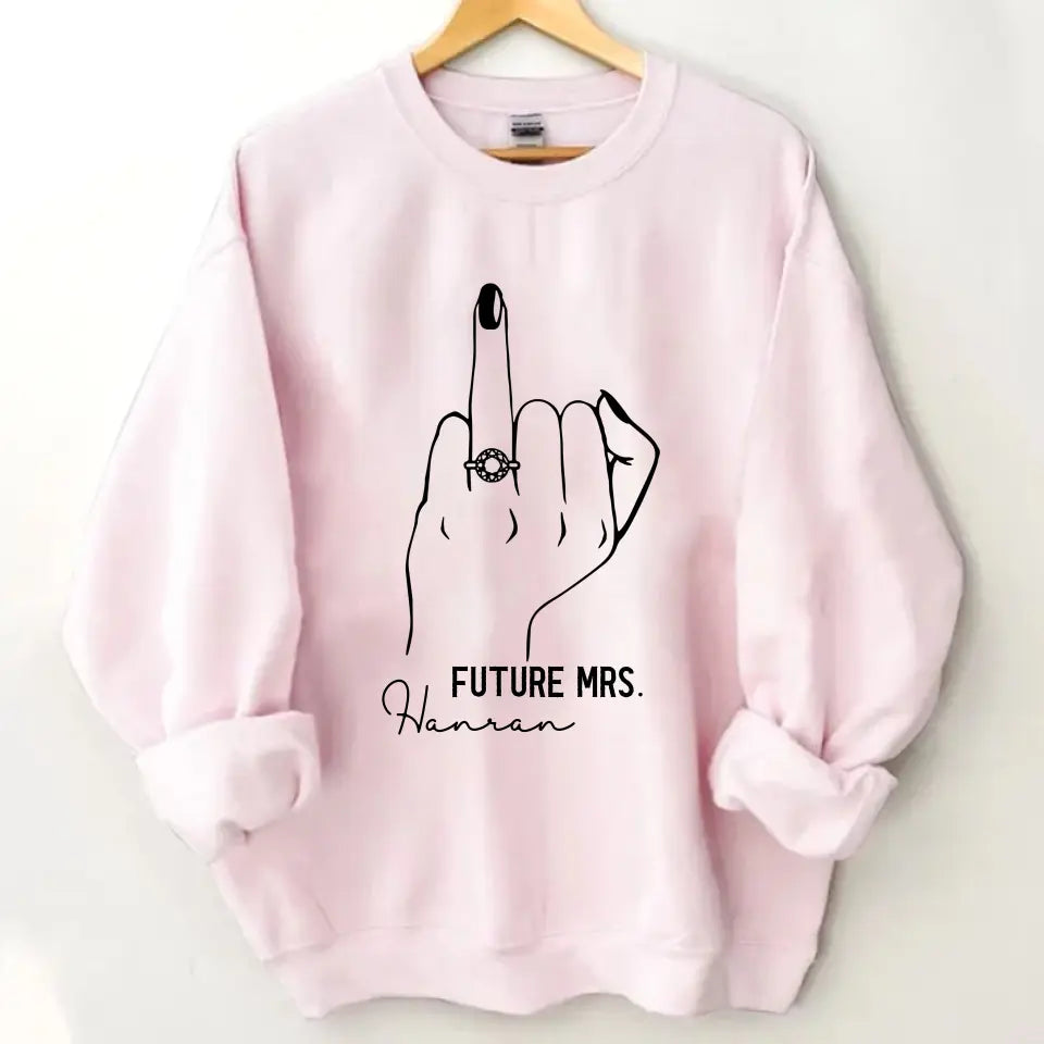 Future Mrs Ring Finger T-Shirt – Bride To Be Shirt – Verlobungsshirt – Junggesellinnenparty-T-Shirt für die Braut – Brautparty-Shirt – Brautgeschenk