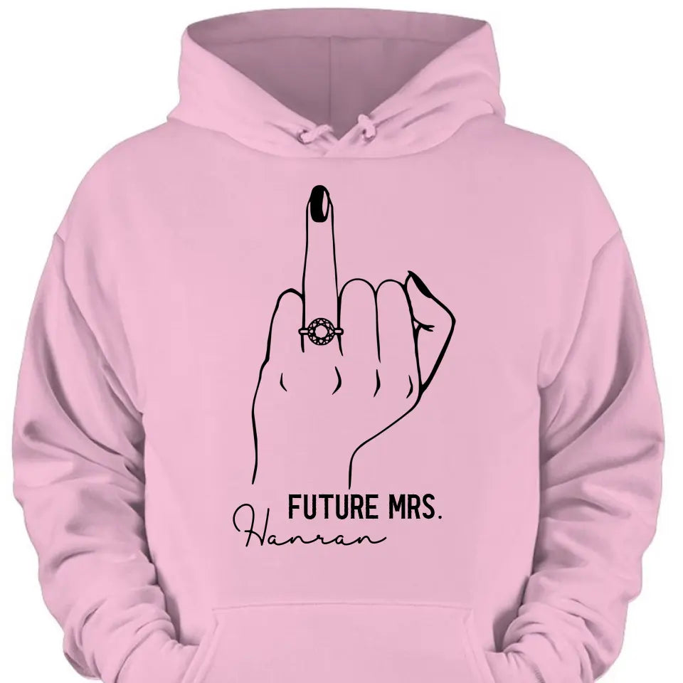 Future Mrs Ring Finger T-Shirt – Bride To Be Shirt – Verlobungsshirt – Junggesellinnenparty-T-Shirt für die Braut – Brautparty-Shirt – Brautgeschenk