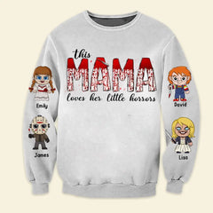 Gift For Family, Personalized 3D Shirt, Family Horror Kids Shirt, Halloween Gift