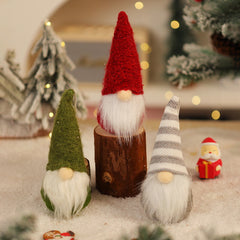 Christmas knitted small pendant Christmas tree faceless old man doll pendant small pendant