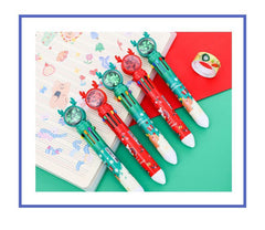 Christmas ten-color ballpoint pen Christmas small gift