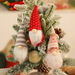 Christmas knitted small pendant Christmas tree faceless old man doll pendant small pendant