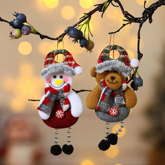 Christmas decorations for the elderly small pendants Christmas tree accessories fabric small pendant gifts