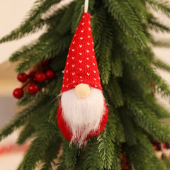 Christmas knitted small pendant Christmas tree faceless old man doll pendant small pendant