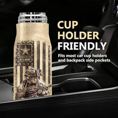 US Military World Tour Custom Bullet Tumbler Gift For Veteran