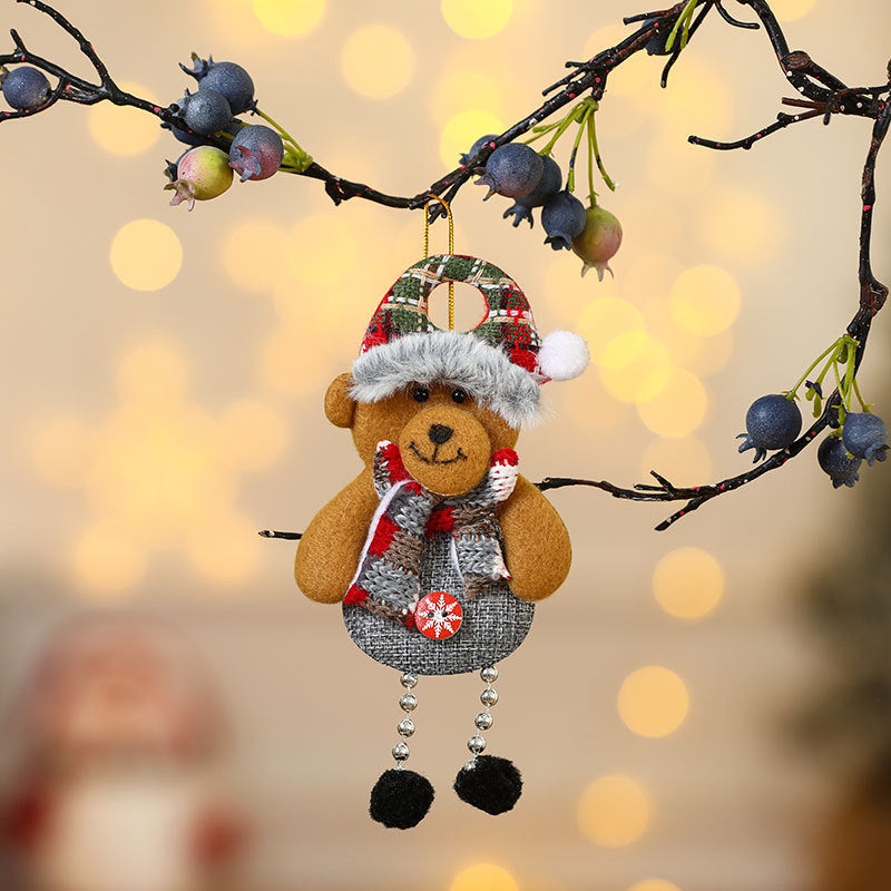 Christmas decorations for the elderly small pendants Christmas tree accessories fabric small pendant gifts