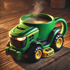 Vintage Green Tractor Farm Equipment Mug
