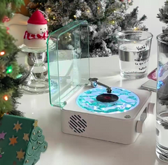 Personalized Customized Listening Sea White Speaker - Projection Ambient Lighting Gift - Bluetooth Audio for Him/Her