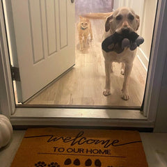 Customized welcome mats with your family and pet's name - create a personalized home style - welcome every visitor