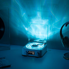 Personalized Customized Listening Sea White Speaker - Projection Ambient Lighting Gift - Bluetooth Audio for Him/Her