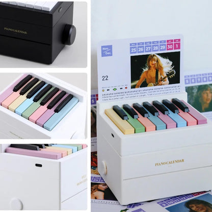 Mini Piano Music Calendar 2025 - Playable, customizable desktop decoration and practice tool, a gift for piano lovers!