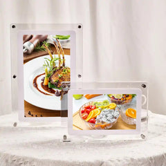 Personalized transparent acrylic digital photo frame-electronic photo album player-Couple Gifts