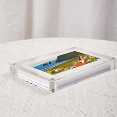 Personalized transparent acrylic digital photo frame-electronic photo album player-Couple Gifts