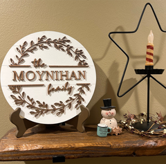 Custom Rustic Surname Wood Strip Sign - Personalized Home Decor - Gifts for the Home